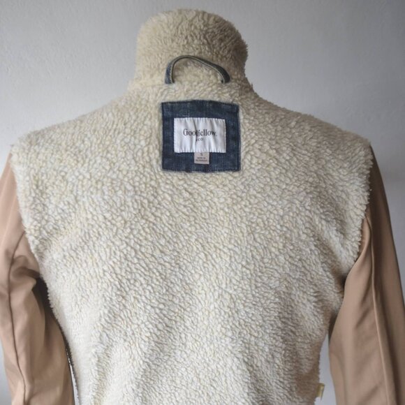 Denim Trucker Jacket/ Sherpa Lined Goodfellow Jacket/ S/M - Picture 8 of 8